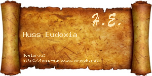 Huss Eudoxia névjegykártya
